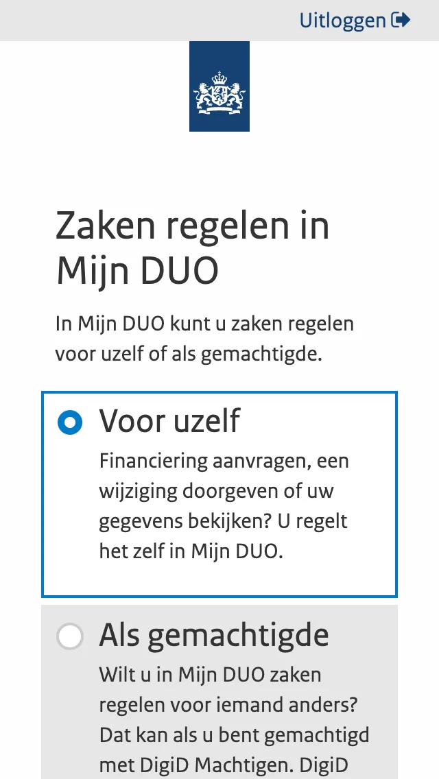 Login mobile