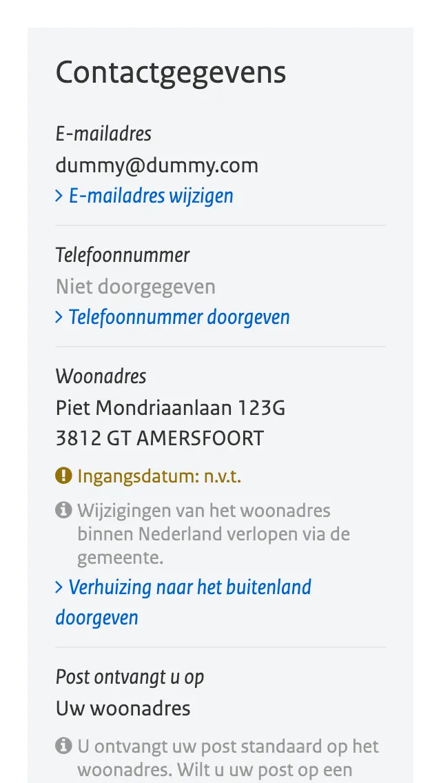 Contact mobile