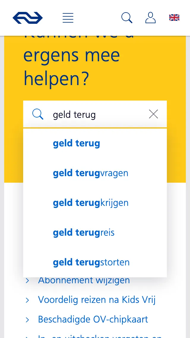 Customer Service page